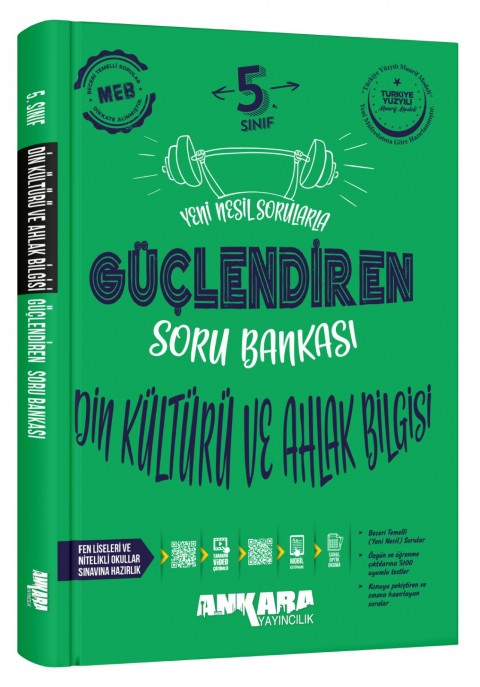 Ankara yayıncılık 5. Sınıf Güçlendiren Din Kültürü ve Ahlak Bilgisi Soru Bankası