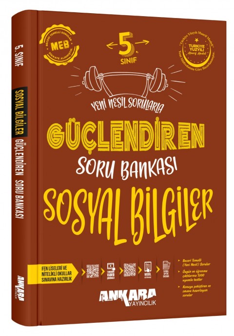 Ankara Yayıncılık 5. Sınıf Güçlendiren Sosyal Bilgiler Soru Bankası
