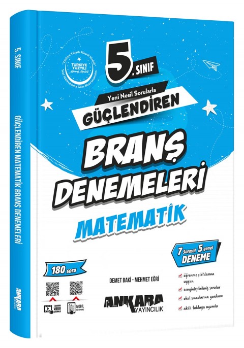 Ankara Yayıncılık 5.Sınıf Güçlendiren Matematik Branş Denemeleri