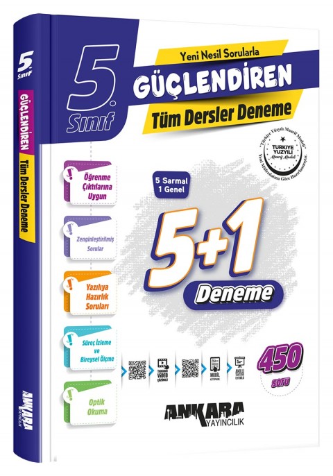 Ankara Yayıncılık 5. Sınıf Güçlendiren Tüm Dersler Denemeler