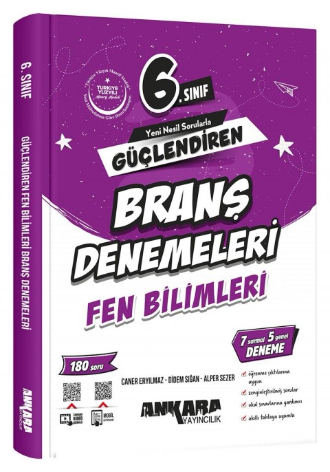 ANKARA YAY. 6.SINIF GÜÇLENDİREN FEN BİLİMLERİ BRANŞ DENEMELERİ 2026