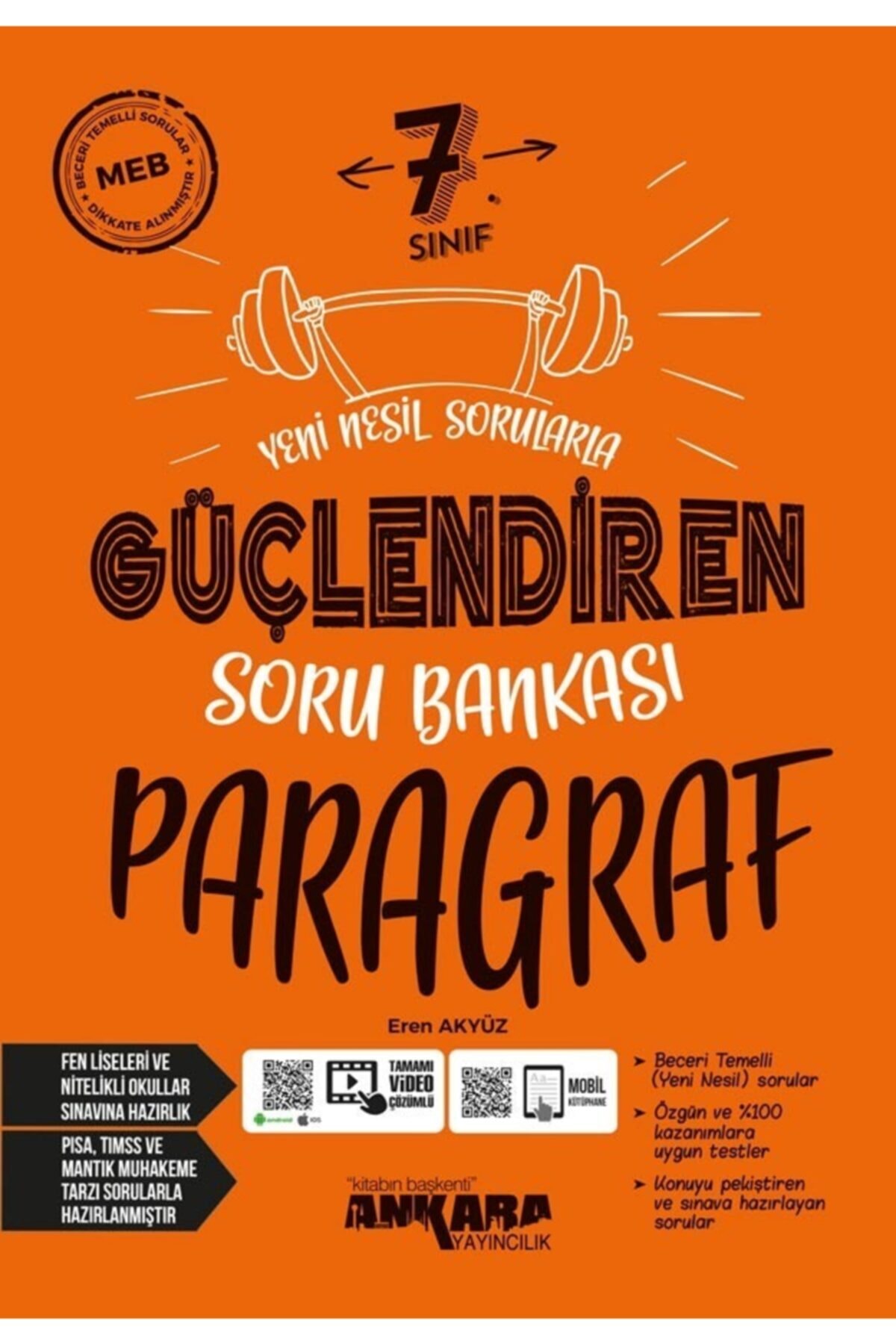 Ankara 7. Sınıf Paragraf Güçlendiren Soru Bankası Ankara 7. Sınıf Paragraf Güçlendiren Soru Bankası