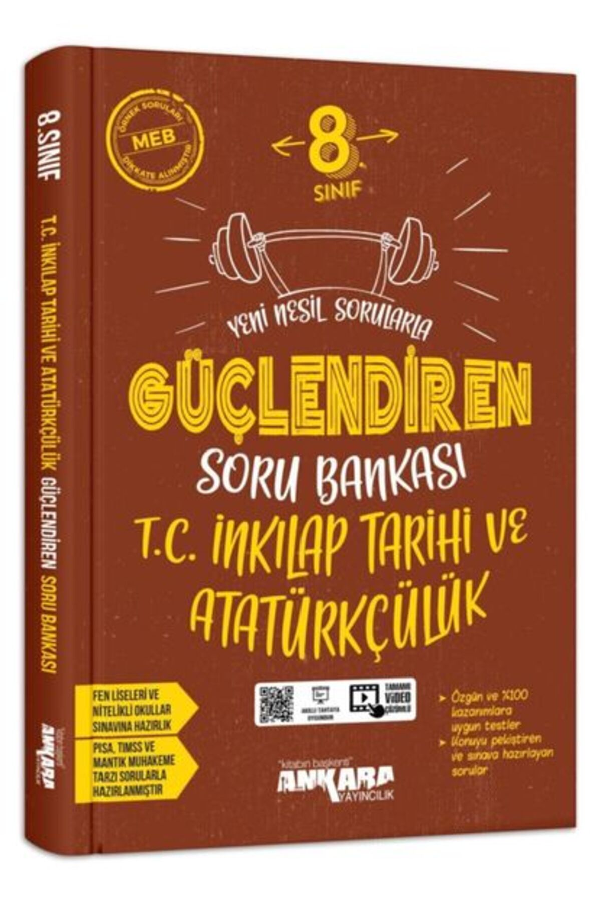 Ankara Yayıncılık 8. Sınıf Güçlendiren T.c. Inkılap Tarihi Ve Atatürkçülük Soru Bankası Ankara Yayınları