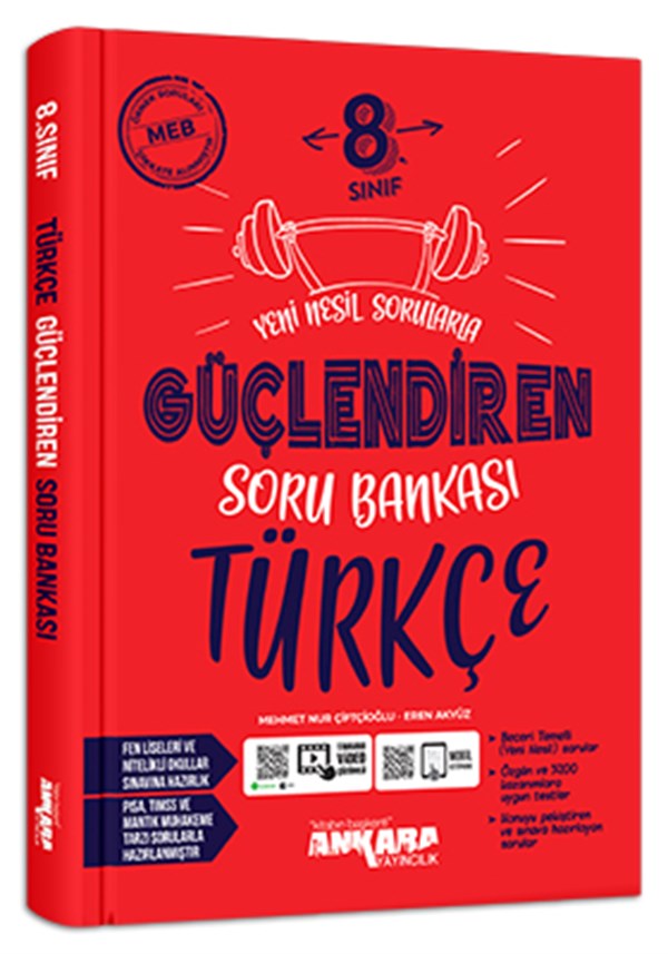 Ankara Yayıncılık 8. Sınıf Güçlendiren Türkçe Soru Bankası