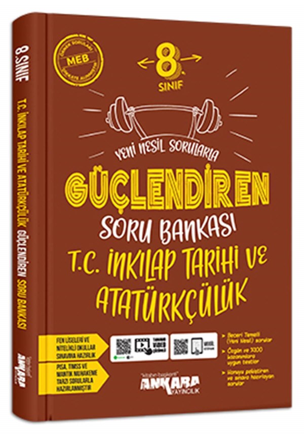 Ankara Yayıncılık 8. Sınıf İnkılap Tarihi Güçlendiren Soru Bankası