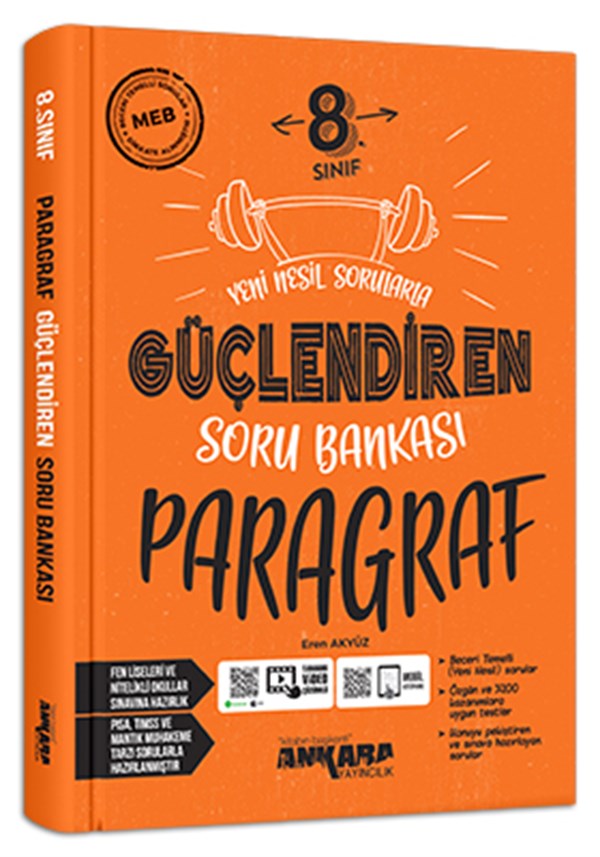 Ankara Yayıncılık 8. Sınıf Paragraf Güçlendiren Soru Bankası