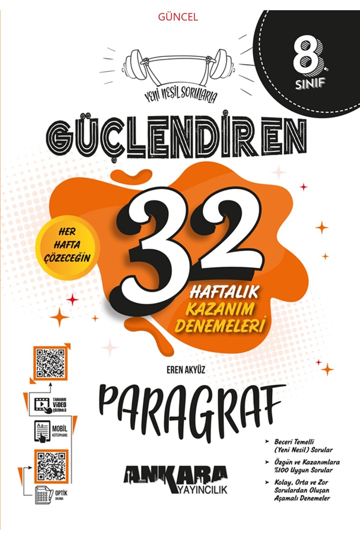 Ankara Yayıncılık 8.Sınıf Paragraf Yeni Nesil Sorularla Güçlendiren 32 Haftalık Kazanım Denemeleri Ankara Yayıncılık 8.Sınıf Paragraf Yeni Nesil Sorularla Güçlendiren 32 Haftalık Kazanım Denemeleri
