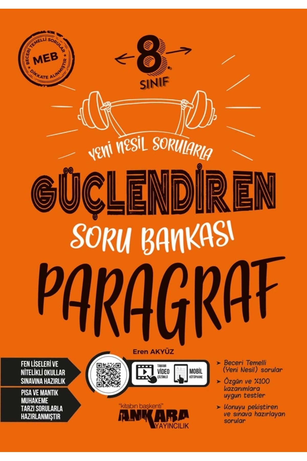 Ankara Yayıncılık ANKARA YAYINCILIK 8. Sınıf Paragraf Güçlendiren Soru Bankası Ankara Yayıncılık ANKARA YAYINCILIK 8. Sınıf Paragraf Güçlendiren Soru Bankası