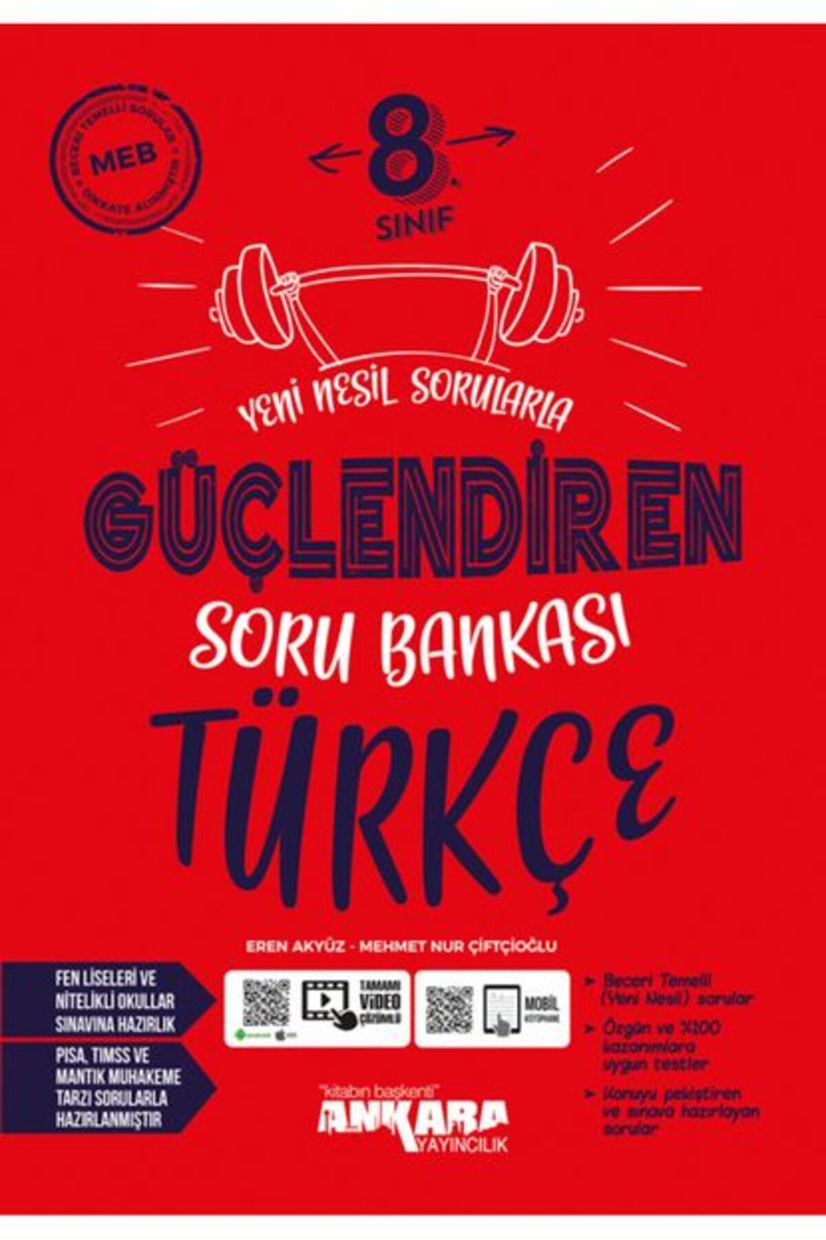Ankara Yayıncılık Ankara Yayınları 8. Sınıf LGS Güçlendiren Türkçe Soru Bankası Yeni 2024 Ankara Yayıncılık Ankara Yayınları 8. Sınıf LGS Güçlendiren Türkçe Soru Bankası Yeni 2024