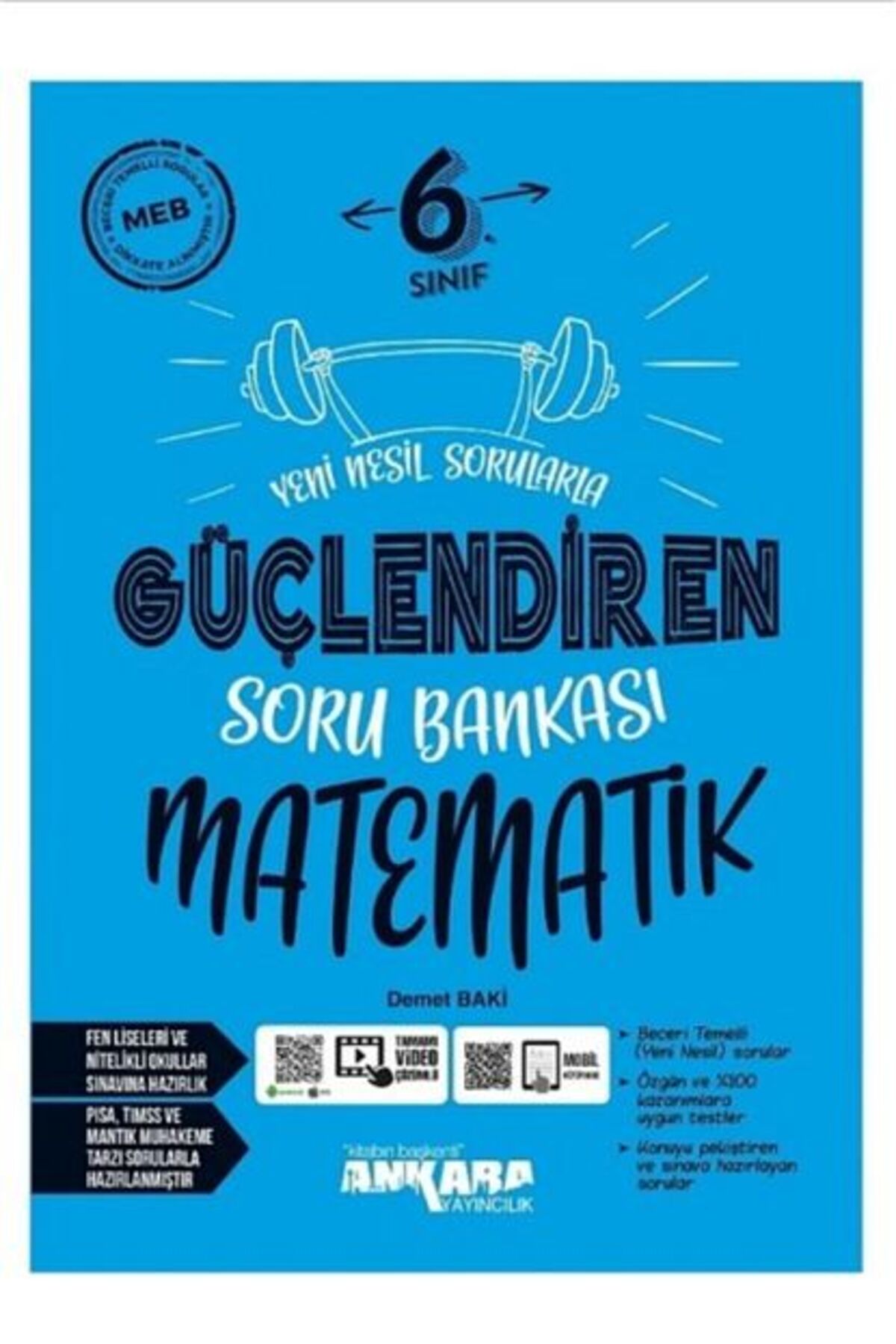 Ankara Yayınları 6. Sınıf Matematik Güçlendiren Soru Bankası Ankara Yayınları 6. Sınıf Matematik Güçlendiren Soru Bankası